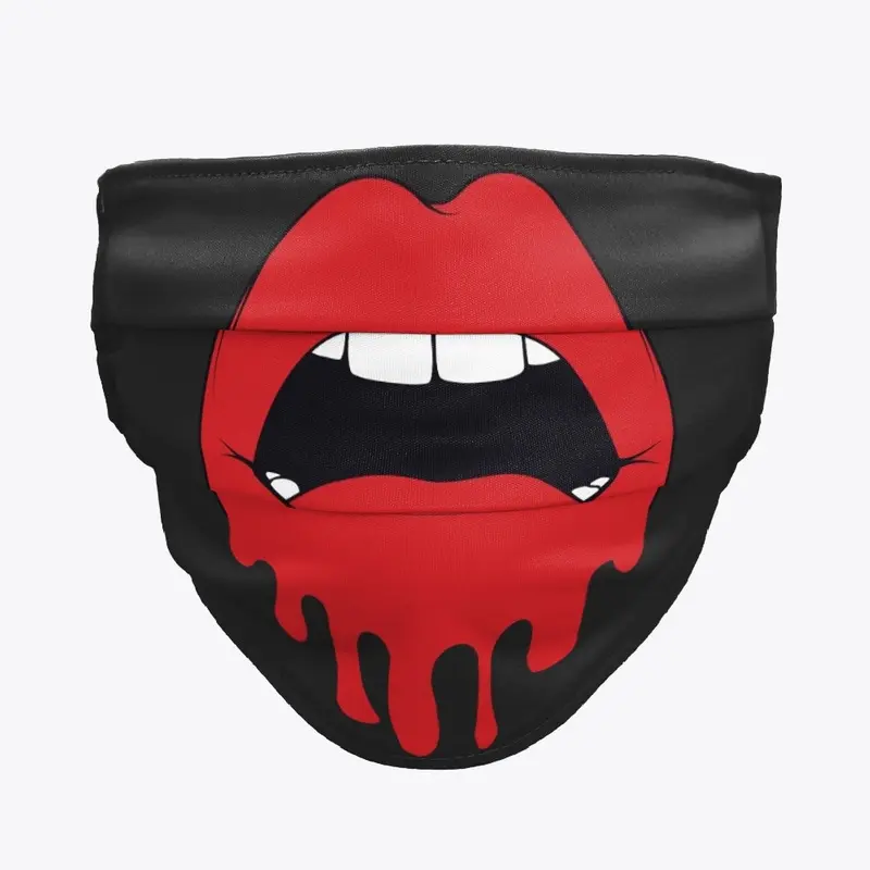 Lips shining teeth  Mask